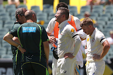 He was forced to retire hurt on 60.