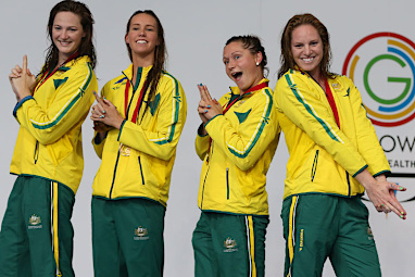 Her teammates won Moment of the Year for a swimming word record in the 4x100m relay.