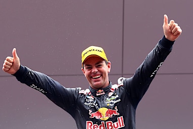 He leapfrogged Brock, Larry Perkins and Jim Richards with a 13th podium finish.