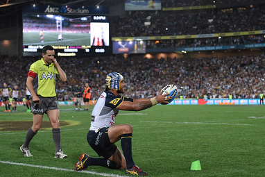 Incredibly, his conversion hit the left upright. (Getty)