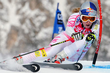 Vonn won a record sixth straight World Cup downhill championship in 2013.
