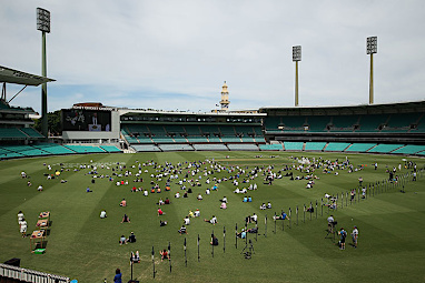 The SCG farewelled Hughes in style.
