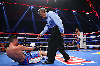 The American only just beat the count.
