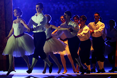 It included a world of brides, dancers and fiddlers.