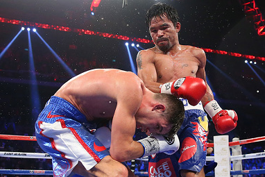 The quick Algieri tried to run, slip and hide from the onslaught