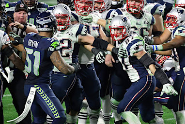 The final seconds were marred by an ugly fight between the sides. (Getty)
