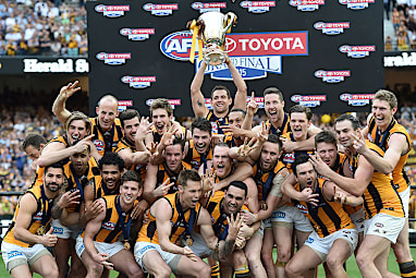 It's Hawthorn's 13th premiership and fourth in eight years.