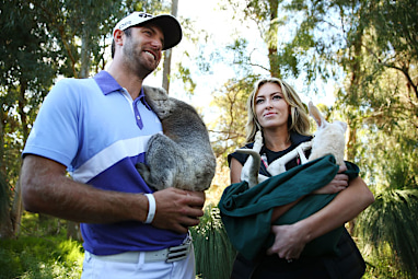The duo enjoyed a visit to Australia in October 2013. (Getty)