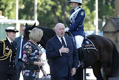 ... so too Australia's Governor General Peter Cosgrove.