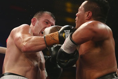 Roared on by the Sydney crowd, Gallen took control in the second round.