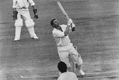 Who was also known as a hard-hitting lower order batsman.