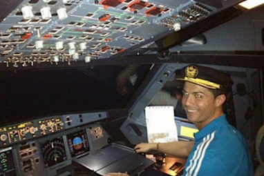 <b>Football king Cristiano Ronaldo has literally soared to new heights after buying himself a $28.7m private jet.</b><br/><br/>According to reports, the three-time Ballon d'Or winner has splashed out on a Gulfstream G200 twin-engine business plane.<br/><br/>The Real Madrid star's new toy can seat eight to 10 people and has a private room to hold his endless hordes of trophies.<br/><br/>But the lavish mode of transport can at least be justified when compared to some of sports stars and their expensive tastes.<br/>