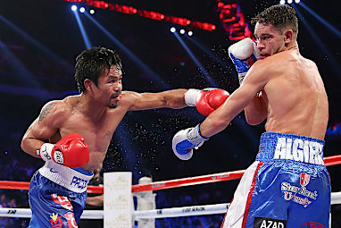 Pacquiao landed punches at will throughout the fight.