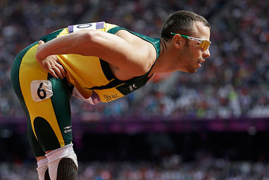 He ran the last leg in the relay final as South Africa finished second-last.