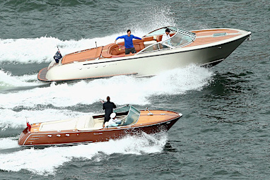 <b>You can take the stars from the tennis court but you can’t take the rivalry out of two competitive warriors.</b><br/><br/>Roger Federer and Lleyton Hewitt continued their long battle in one of the strangest arenas when they duked it out on the Sydney Harbour.<br/><br/>The pair hit across the water from two speedboats as they cruised past some of Australia’s most iconic landmarks.<br/><br/>It’s unclear whether there was a winner when they returned to dry land, but the two stars certainly had their fun on the high seas.<br/>