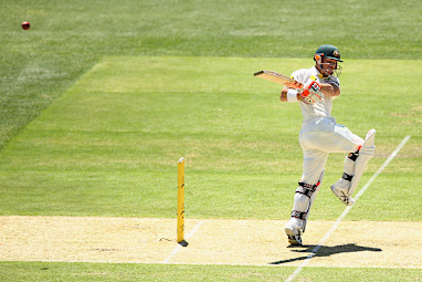 He smashed the ball to all parts on the way to a quick fire 50.