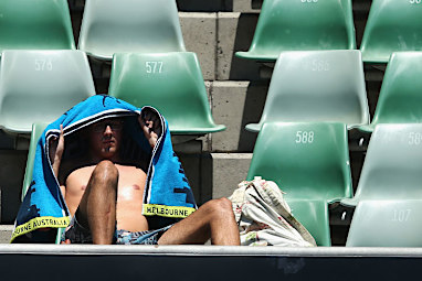 Any shade was necessary in the stands. (AAP)