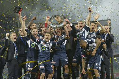 Melbourne Victory have clinched their third A-League championship after defeating Sydney FC 3-0 in the grand final.<br/><br/>The Victory join the Brisbane Roar with the most grand final wins thanks to goals from Besart Berisha, Kosta Barbarouses and Leigh Broxham.<br/><br/>In front of a packed home crowd, the Victory slammed their foot down and never released the pressure against their northern rivals.<br/><br/>Click through to relive the moments which returned the Victory to the summit of the A-League.<br/>