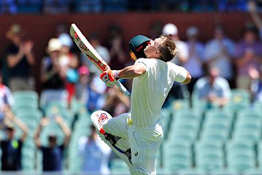 The emotion poured out of him when he brought up his century.
