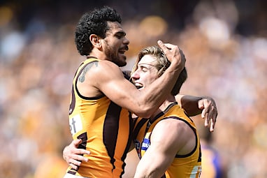 He had 18 touches including 12 marks and kicked two goals.