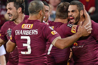 The superstar scored his side's third try as they took a 22-2 halftime lead.