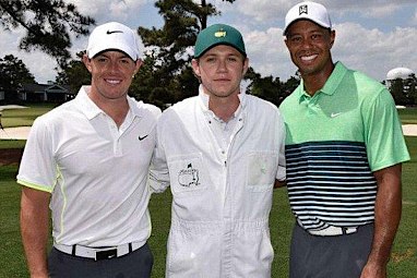 The Irishman lapped up the chance to meet his idols, including Tiger Woods.