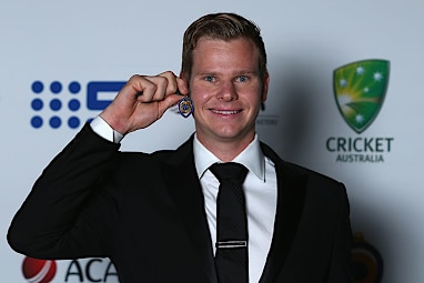 Smith walked away with the Allan Border Medal.