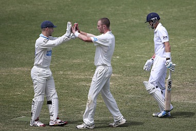 He's already faced England in an Aussie invitational XI in 2013.