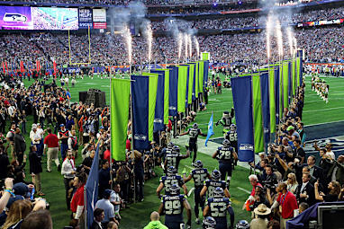 Earlier, a dramatic welcome greeted the  players. (Getty)