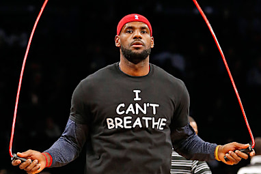 ...to support the family of Eric Garner, who died in July after a police officer choked him.