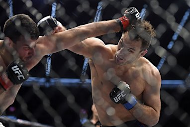 The fight ended when Perosh was knocked out by a huge right hand from the New Yorker.