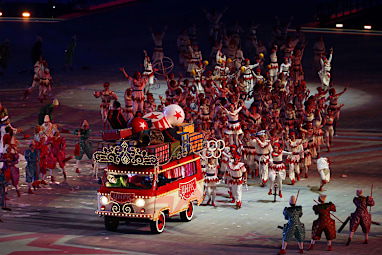 Sochi's was in stark contrast as it entertained for more than two hours.