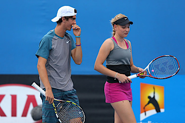 Vekic and Kokkinakis lost in the first round of the 2014 Australian Open.