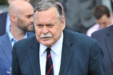 Demons great Ron Barassi also attended. (AAP)