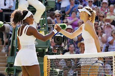 Sharapova falling to long-time rival Serena Williams in the semi-finals. (AAP)