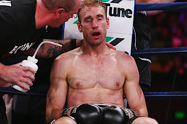 There was clearly concern from his corner.
