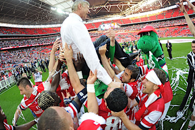 They threw their manager into the air in scenes of utter jubilation.