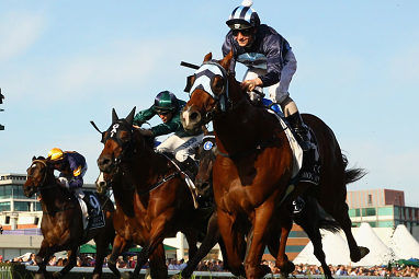 James McDonalds heads for the post on Shooting to Win.