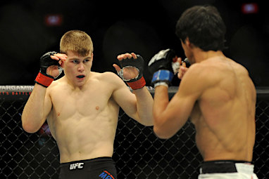 The rising star improved his UFC record to 3-1.