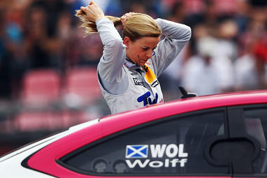 Her love of motorsport began with karting when she was eight. (Getty Images)