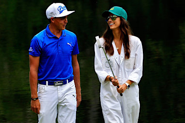 It was for the traditional pre-tournament par three contest.