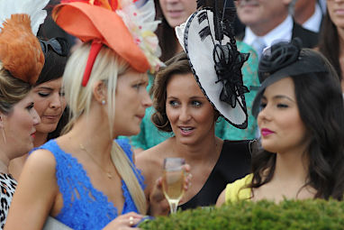 The ir were plenty of fillies with stylish headwear.
