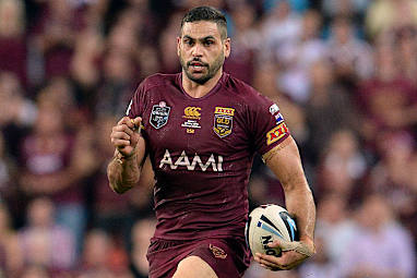 A hobbling Josh Morris had to tackle a rampaging Greg Inglis.