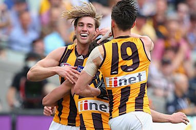 While the Eagles had wasted their chances, Hawthorn made no mistake. (Getty)