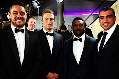 Jarryd Hayne (far left) claimed his second medal after winning in 2009. (Instagram)