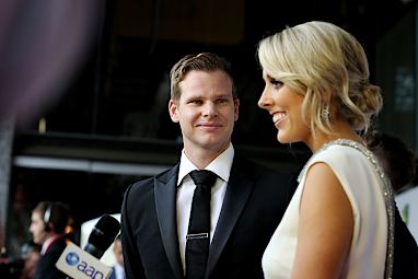 Cricket's first family-elect looked at ease in front of the cameras.