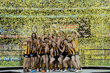 It was a golden end for the Hawks which have won three flags since 2008.