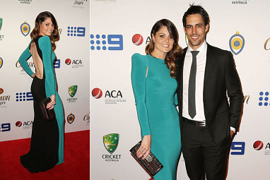 Johnson with wife Jessica Bratich-Johnson.