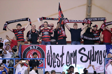 With only a flock of fans making the long trip to support their heroes. (AAP)