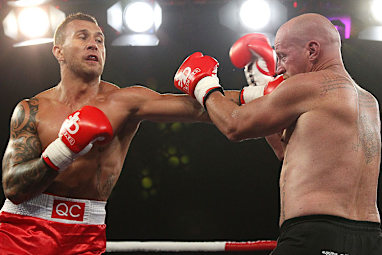 It was the Wallabies playmaker's second professional bout.